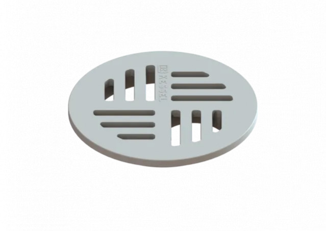 Grille ronde en PVC diamètre 120 mm