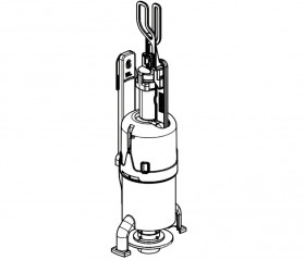 Mécanisme de chasse réservoir WC apparent WISA 336, AP230