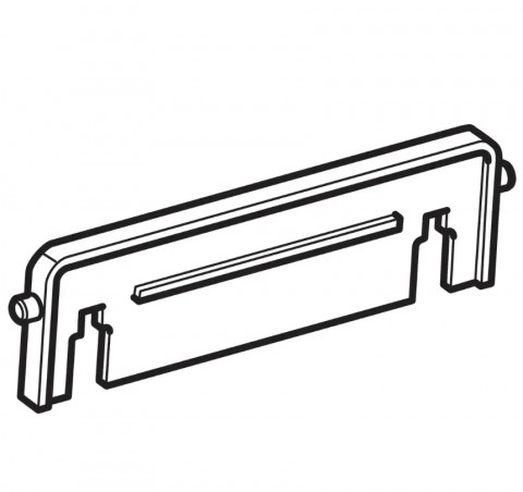 Bascule pour plaque de commande double touche Beta, protection anti-torsion