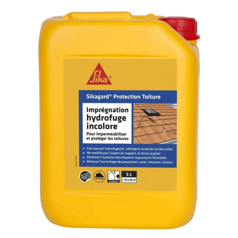 Imperméabilisant hydrofuge Sikagard protection toiture incolore 5L