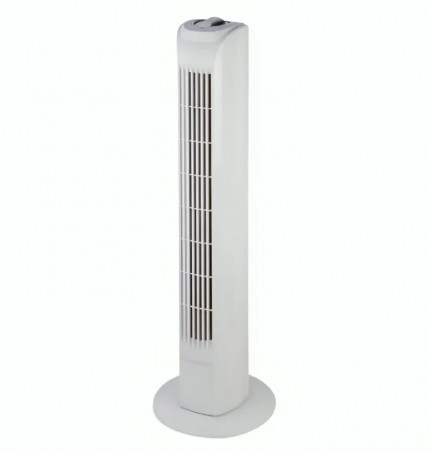 Ventilateur colonne oscillant 45w 3 vitesses, 80 cm blanc