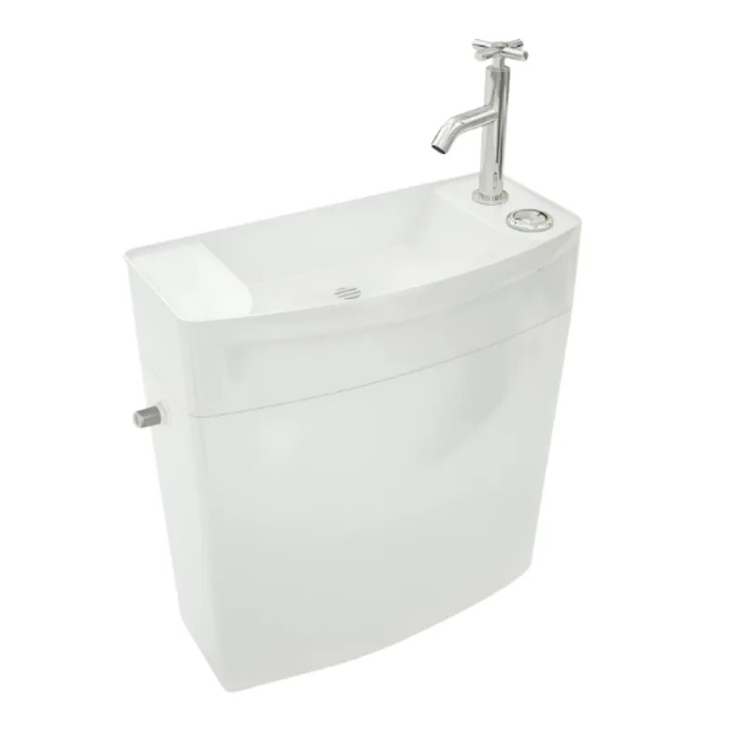 Réservoir WC, lave-mains intégré 3/6L ISEO attenant, blanc