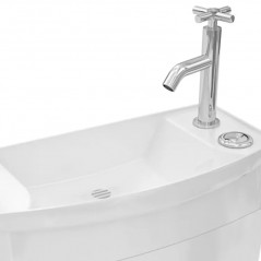 Réservoir WC Universel lave-mains intégré 3/6L ISEO attenant, blanc