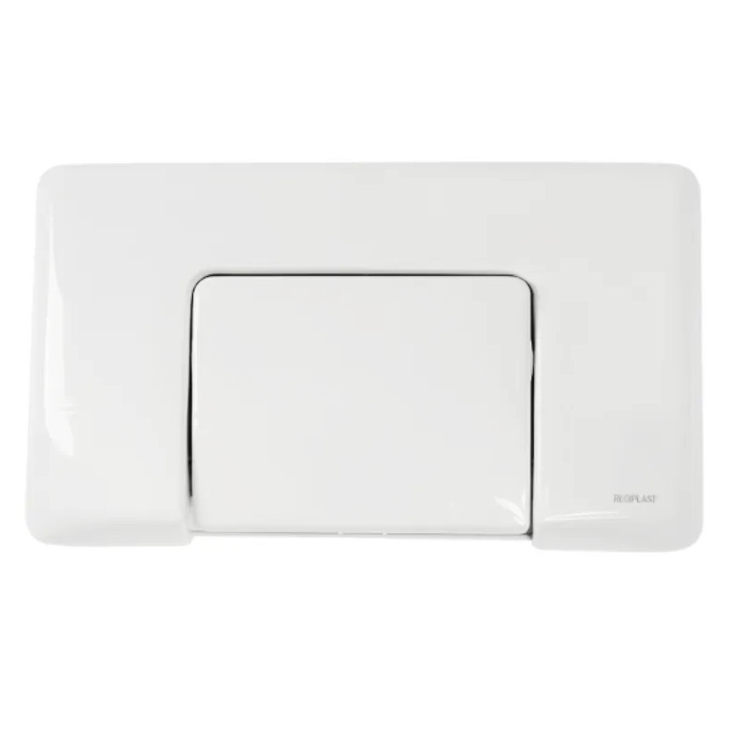 Panel de control de WC de pared Regiplast, blanco de un solo toque