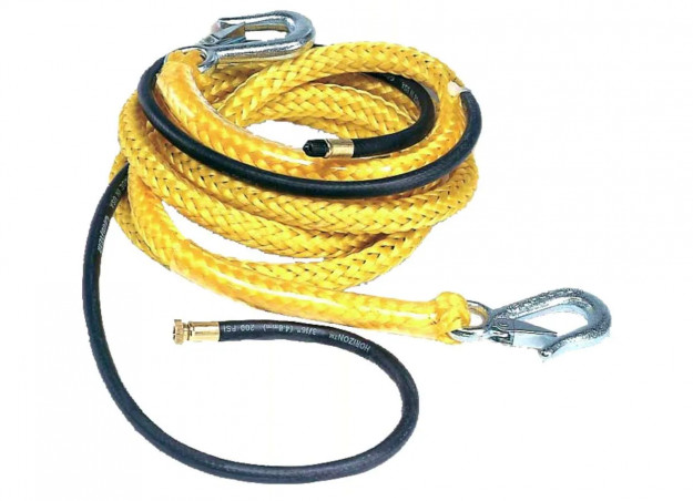 Inflator extension with 6-meter rope, Schrader-type connection