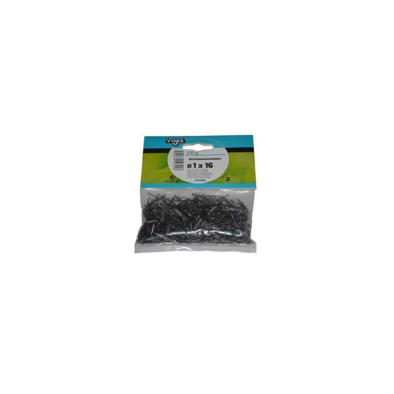 Pointe TH acier 16x1mm, sachet de 100g.