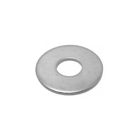 Wide flat washer in galvanized steel 4mm, 96 pcs.