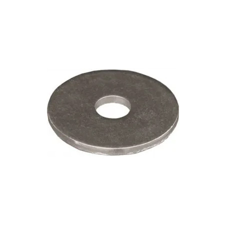 Extra large flat washer in galvanized steel 4mm, 62 pcs.