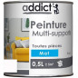 Multi-substrate acrylic paint, matt white, 0.5 liter.