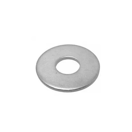 Arandela plana ancha de acero galvanizado, 10 mm, 15 uds.