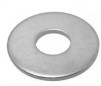 Wide flat washer in galvanized steel 10mm, 15 pcs.