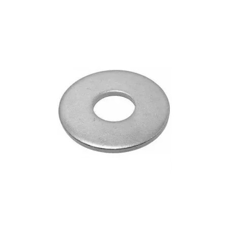 Arandela plana ancha de acero galvanizado 14 mm, 6 uds.