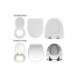 Toilet seat Gilia white SELLES.