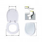 Toilet seat Gilia white SELLES.