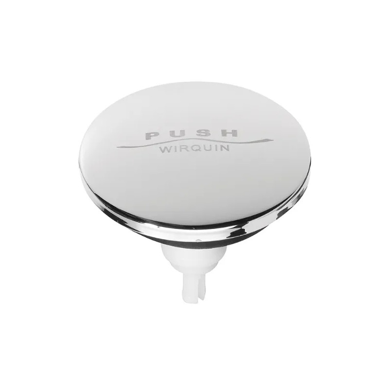 Stainless steel quick-clac bathtub valve.