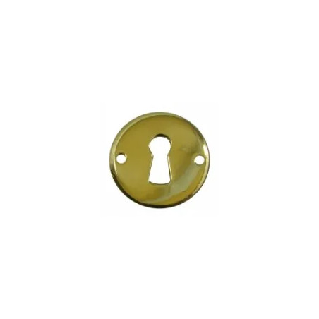 Function rose, polished brass, two-piece lock.