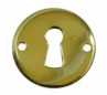 Function rose, polished brass, two-piece lock.