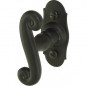 Black iron Coq window knob.