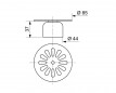 Glockenrost Margerite Durchmesser 85 mm für Duschabfluss