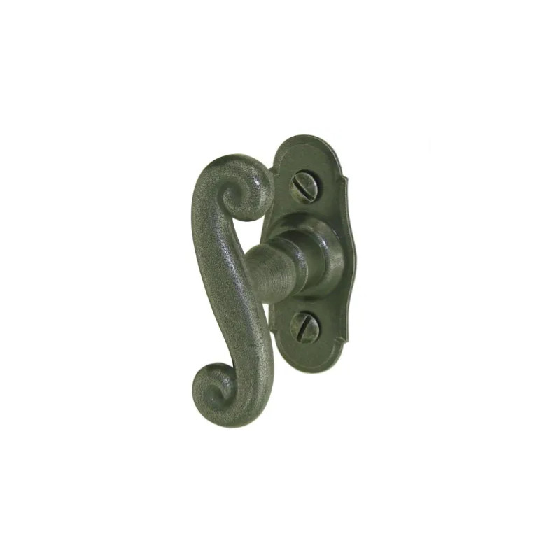 Grey iron Coq window knob.