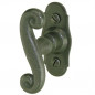 Grey iron Coq window knob.