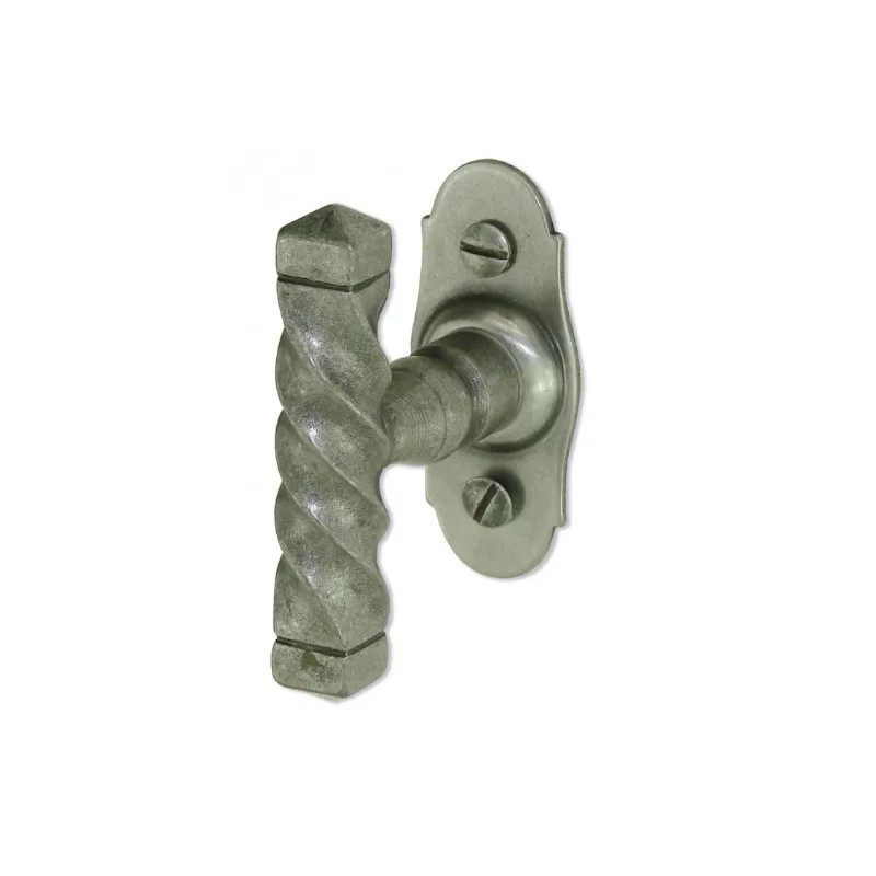 Brest window knob in grey iron.