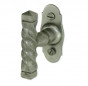 Brest window knob in grey iron.