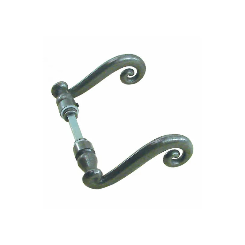 Cévennes double lever handle in grey iron.