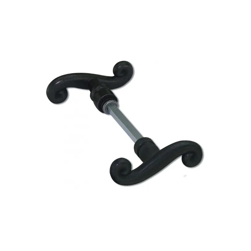 Black iron Cévennes double knob.