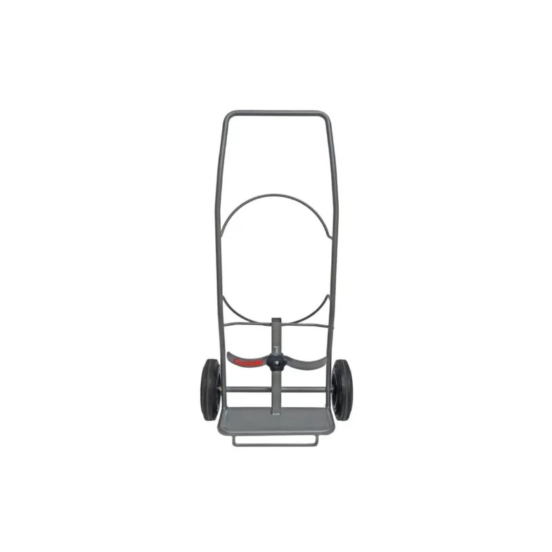 Bare cart for oxygen and acetylene cylinders.