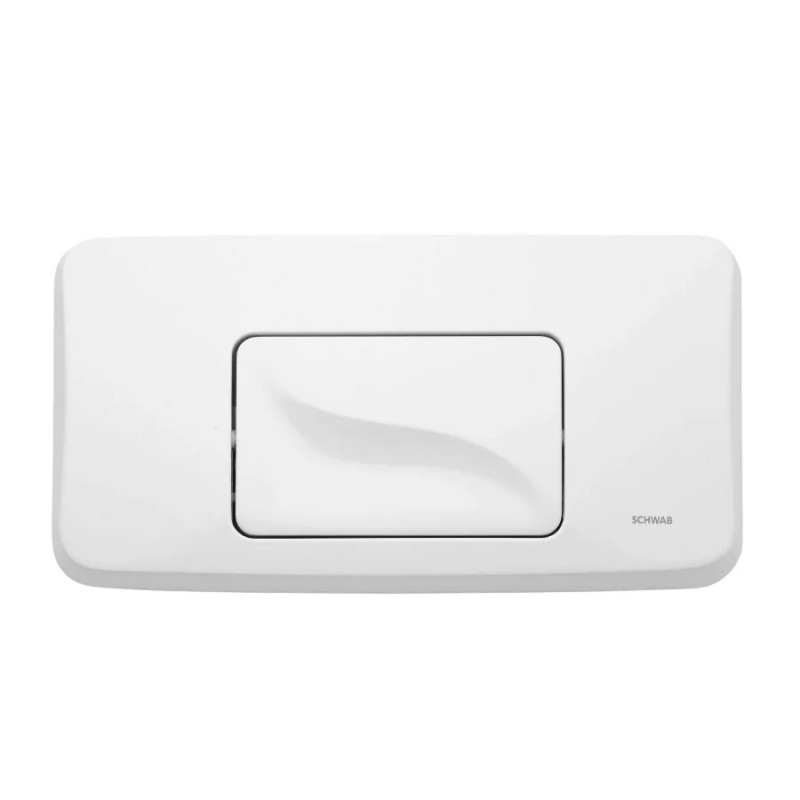 GALA white wall-mounted control panel for single flush-mounted WCs