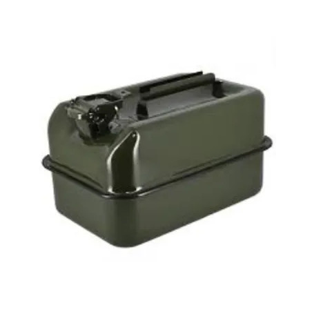 10L flat-bottomed steel jerrycan.