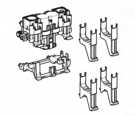 Releveur à asservissement hydraulique Geberit pour commandes de WC type 70 et Sigma 70, 1–3 bar