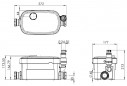 Pompe de relevage pour douche et cabine de douche.