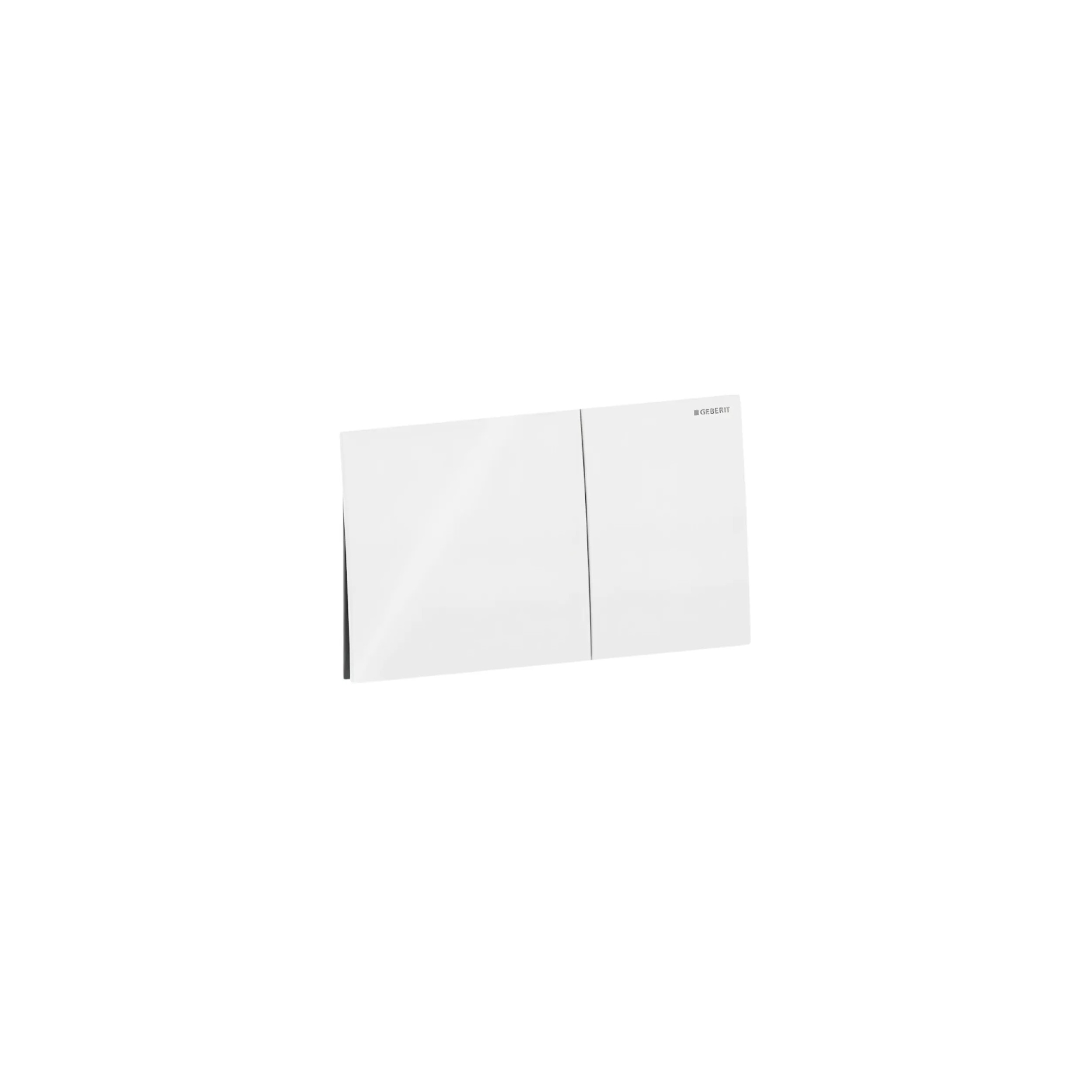 Plaque de commande WC encastré Geberit Sigma 70, double touche, blanc