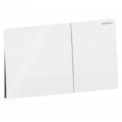 Plaque de commande WC encastré Geberit Sigma 70, double touche, blanc