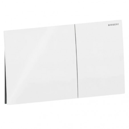 Plaque de commande WC encastré Geberit Sigma 70, double touche, blanc