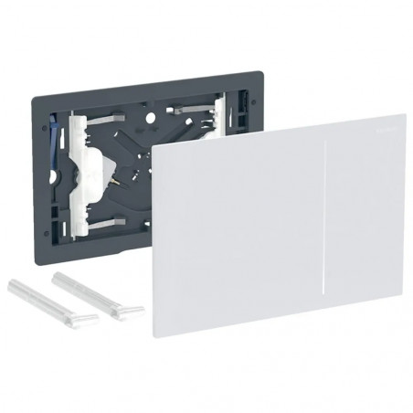 Geberit Sigma 70 concealed WC control panel, two-touch, white