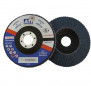 Zirconium curved flap disc, 115mm, 40 grit.