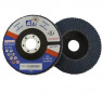 Zirconium flap disc, curved, 115mm, 60 grit.