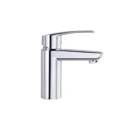 New fly" basin mixer, 158mm high, with pop-up waste.