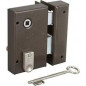 Surface-mounted lock 1/2 turn right-hand vertical deadbolt