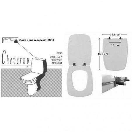 Toilet seat Cheverny white SELLES