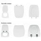 Toilet seat Cheverny white SELLES