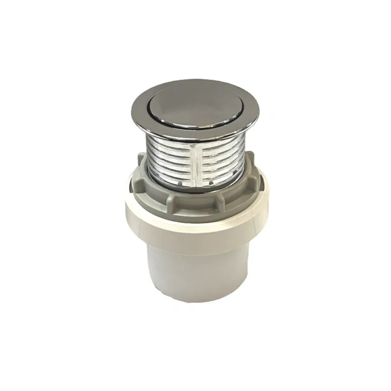 VALSIR glossy chrome 1/2 flow pneumatic pushbutton.