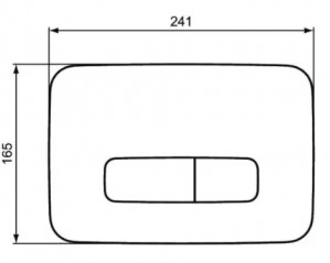 White OLEAS M3 control panel IDEAL STANDARD.