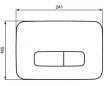 White OLEAS M3 control panel IDEAL STANDARD.