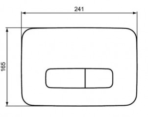 Plaque de commande OLEAS M3 chromée IDEAL STANDARD.