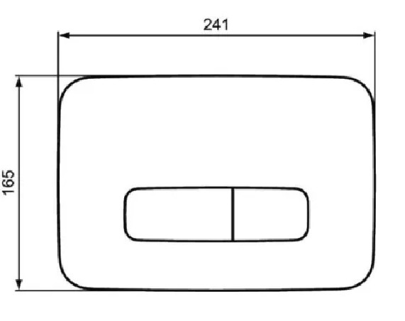 OLEAS M3 chrome-plated IDEAL STANDARD control plate.