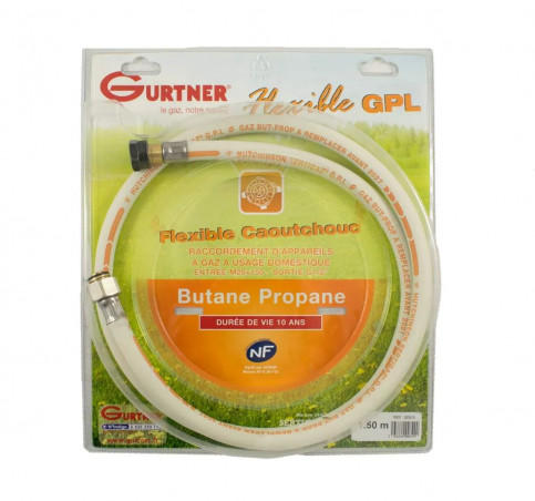 Flexible gaz Butane et Propane 10 ans, 1,50M